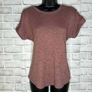 Alison Andrews Knit Cross Sleeve Top Shirt Size Small